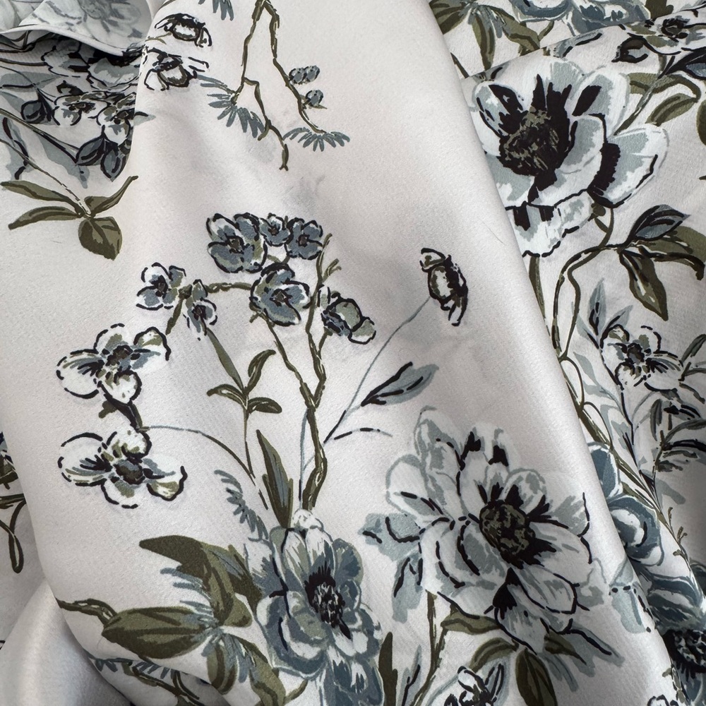 Coldwater Creek Sleeveless Blouse Floral 2X Gorgeous!!! Green and White - Picture 9 of 9